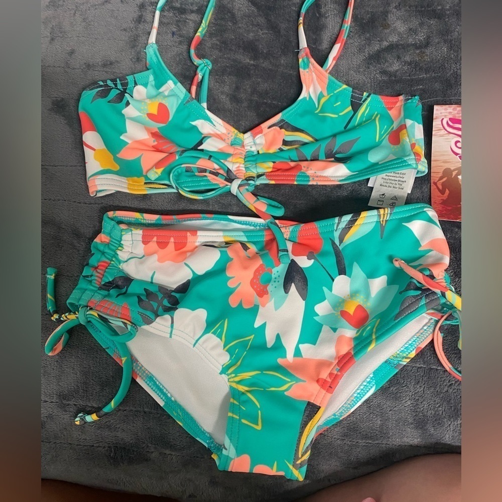 KANU surf multi colored bikini! Size 3T and size 7. - Picture 1 of 3